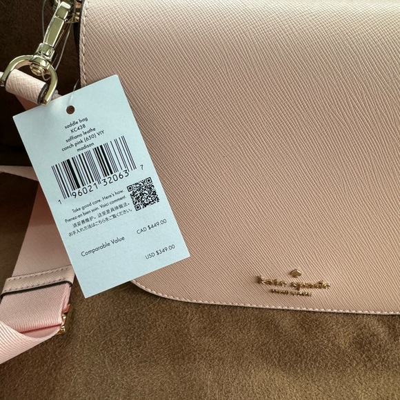 KC438 Kate Spade Madison Saddle Bag NWT and Matching card case - Picture 2 of 3